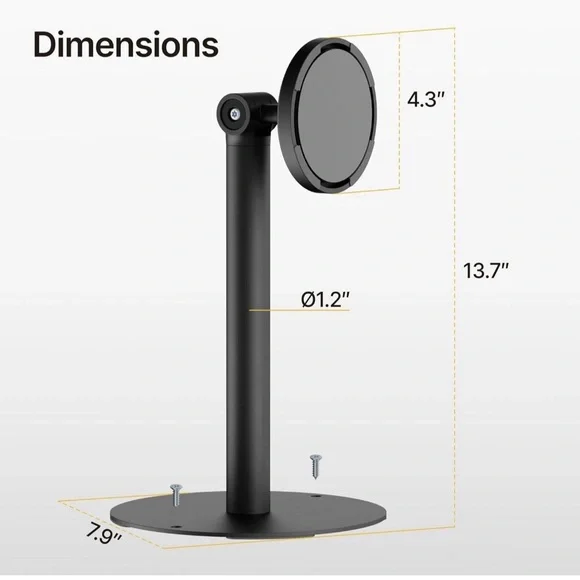 monTEK Anti-theft Tablet Stand Compatible With Apple Samsung 7”-15” Size Tablets - Picture 7 of 7